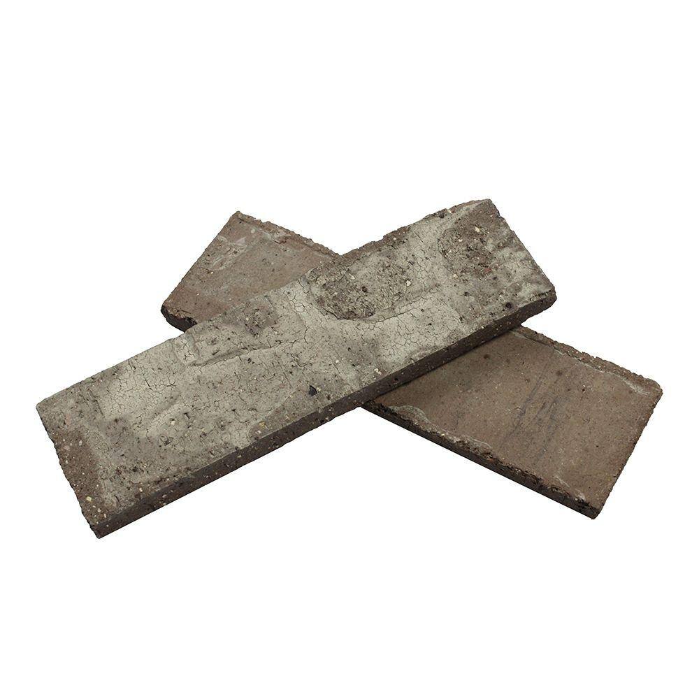 Old Mill Brick Little Cottonwood Thin Brick Singles - Flats (Box of 50) - 7.625 in x 2.25 in (7.3 sq. ft) TB-270010CS