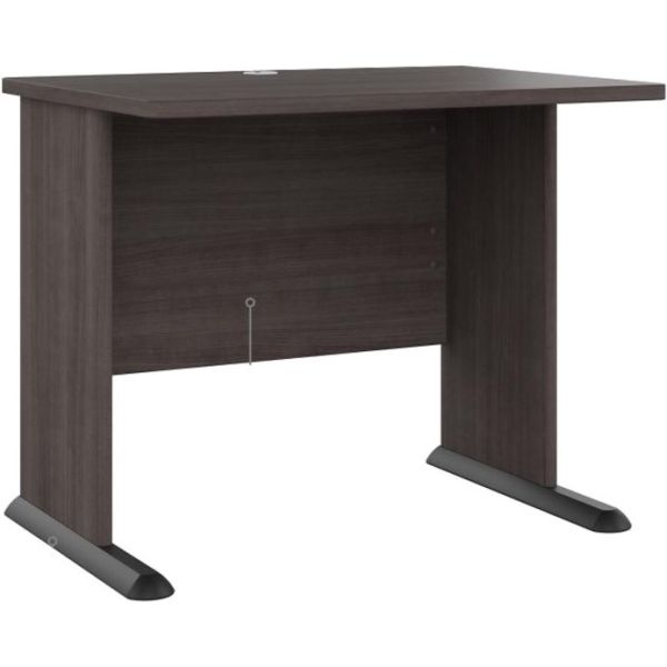 Bush Business Furniture Studio A 83W Large Corner Desk with 3 Drawer Mobile File Cabinet in Storm Gray