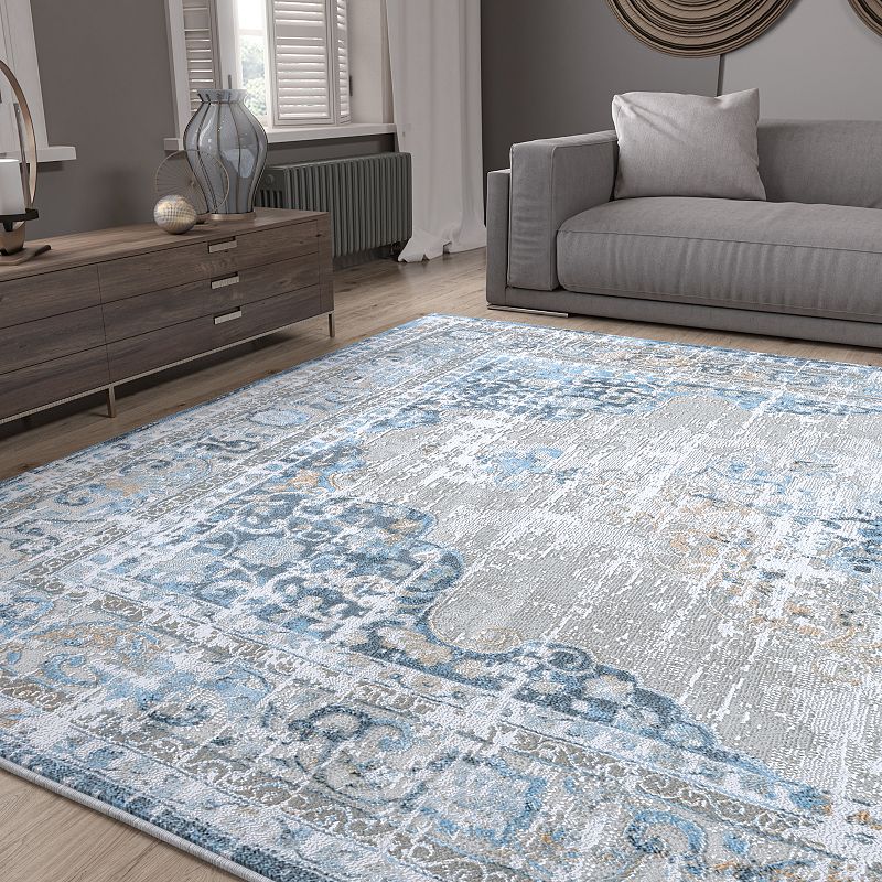 KHL Rugs Maddison Traditional Medallion Area Rug