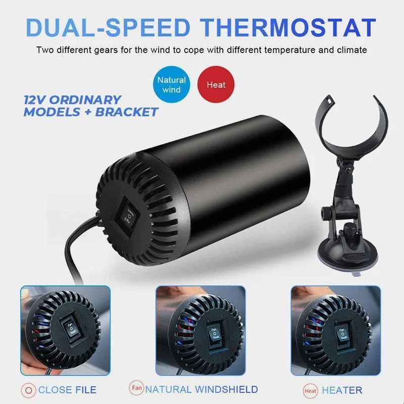 🔥BIG SALE -49% OFF🔥🔥🚗Fast Heating Cup Shape Car Warm Air Blower😎