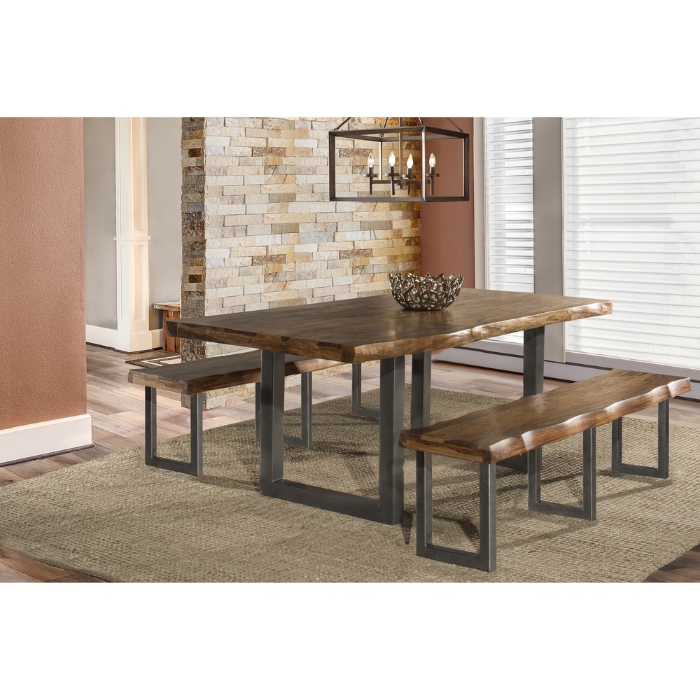 Hillsdale Furniture Emerson Natural Sheesham 3 piece Dining Set