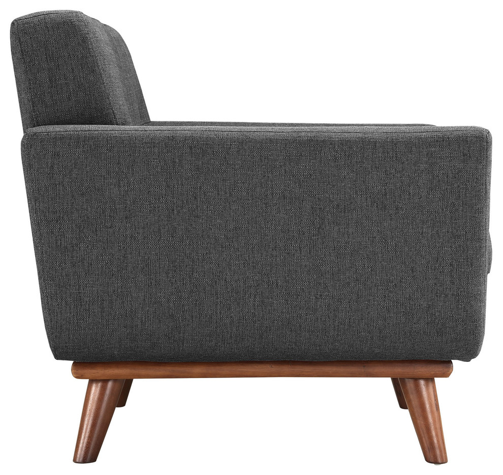 Modern Contemporary Living Room Armchair Atomic Red   Midcentury   Armchairs And Accent Chairs   by House Bound  Houzz