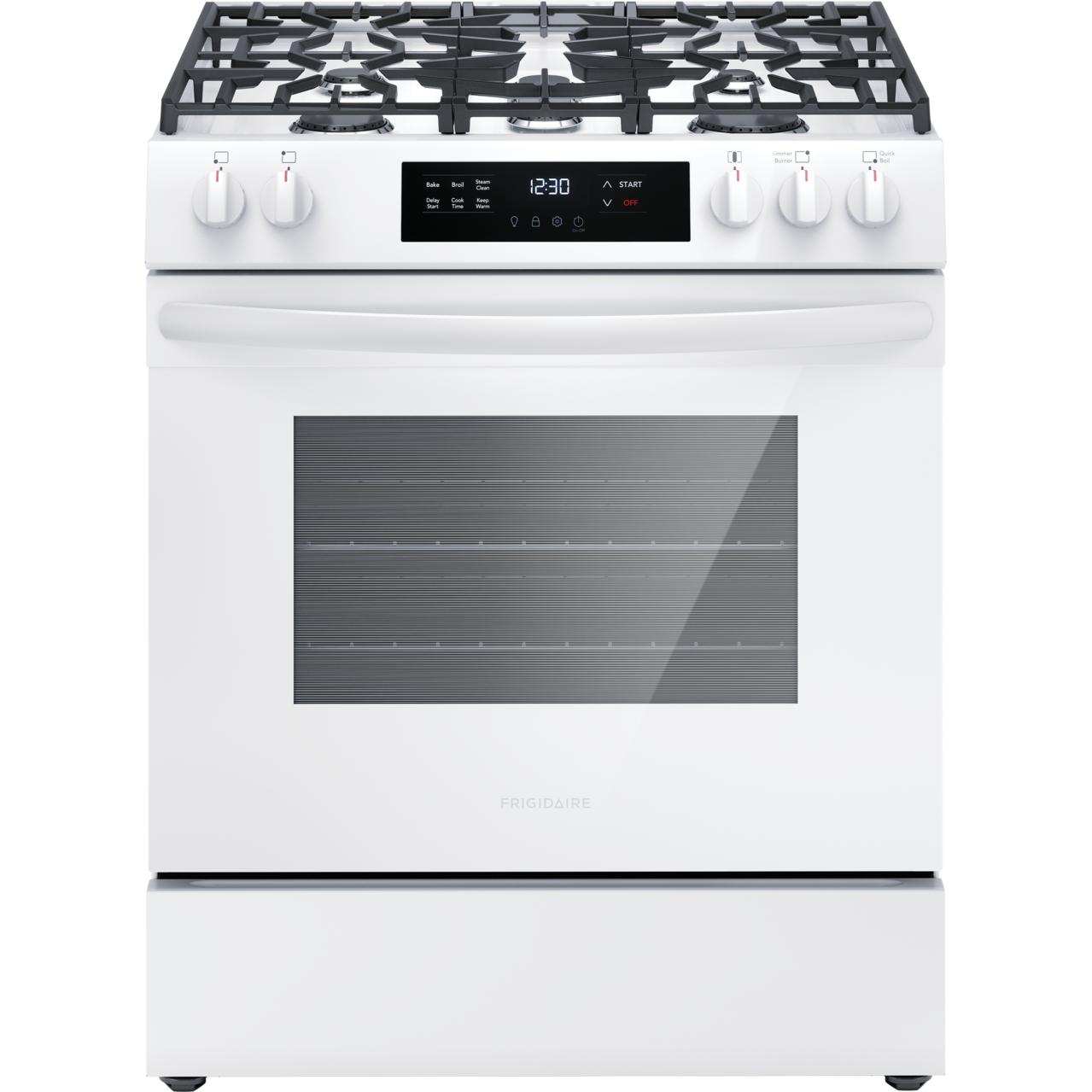 Frigidaire 30-inch Freestanding Gas Range FCFG3062AW