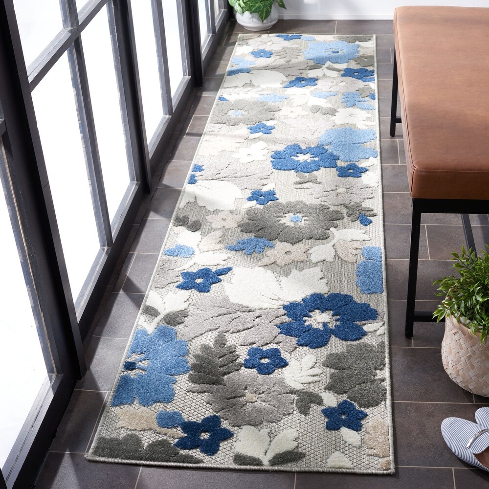 SAFAVIEH Cabana Avia Indoor/ Outdoor Waterproof Patio Floral Rug