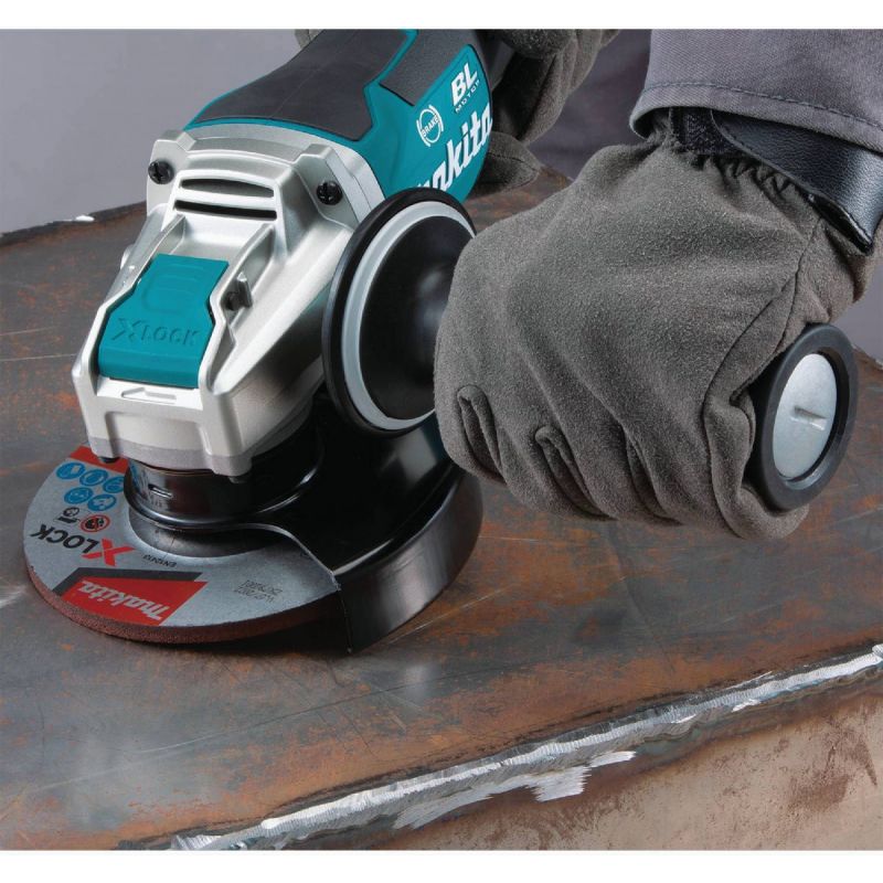 Makita 18V Brushless X-LOCK Cordless Angle Grinder with Paddle Switch