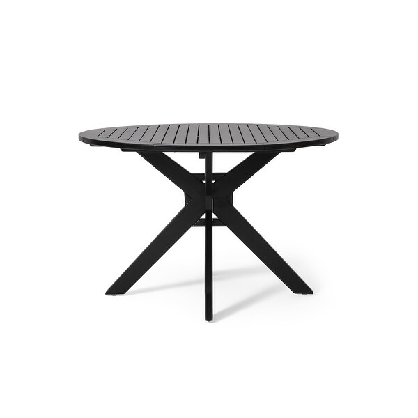 Modern Round Dining Table Kitchen Table with Metal Leg Dining Room Home Furniture