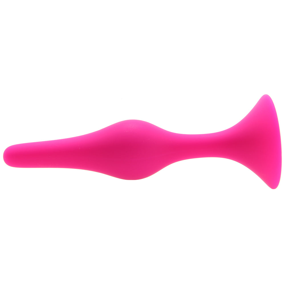 Luxe Beginner Silicone Butt Plug Kit in Pink