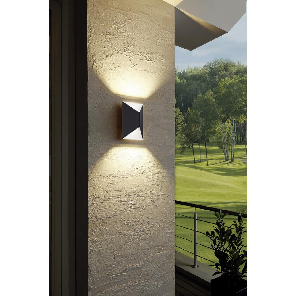 Eglo 93994 Predazzo LED Outdoor Anthracite & White Modern Up & Down Wall Light