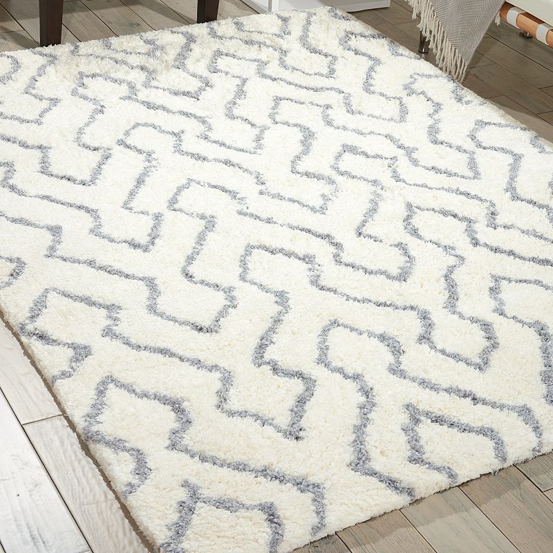 Nourison Galway Framework Geometric Shag Rug