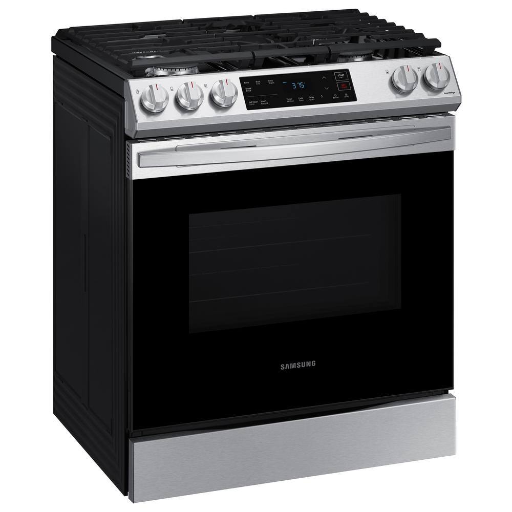  30 in. 6.0 cu. ft. Slide-In Gas Range with Self-Cleaning Oven in Stainless Steel NX60T8111SS