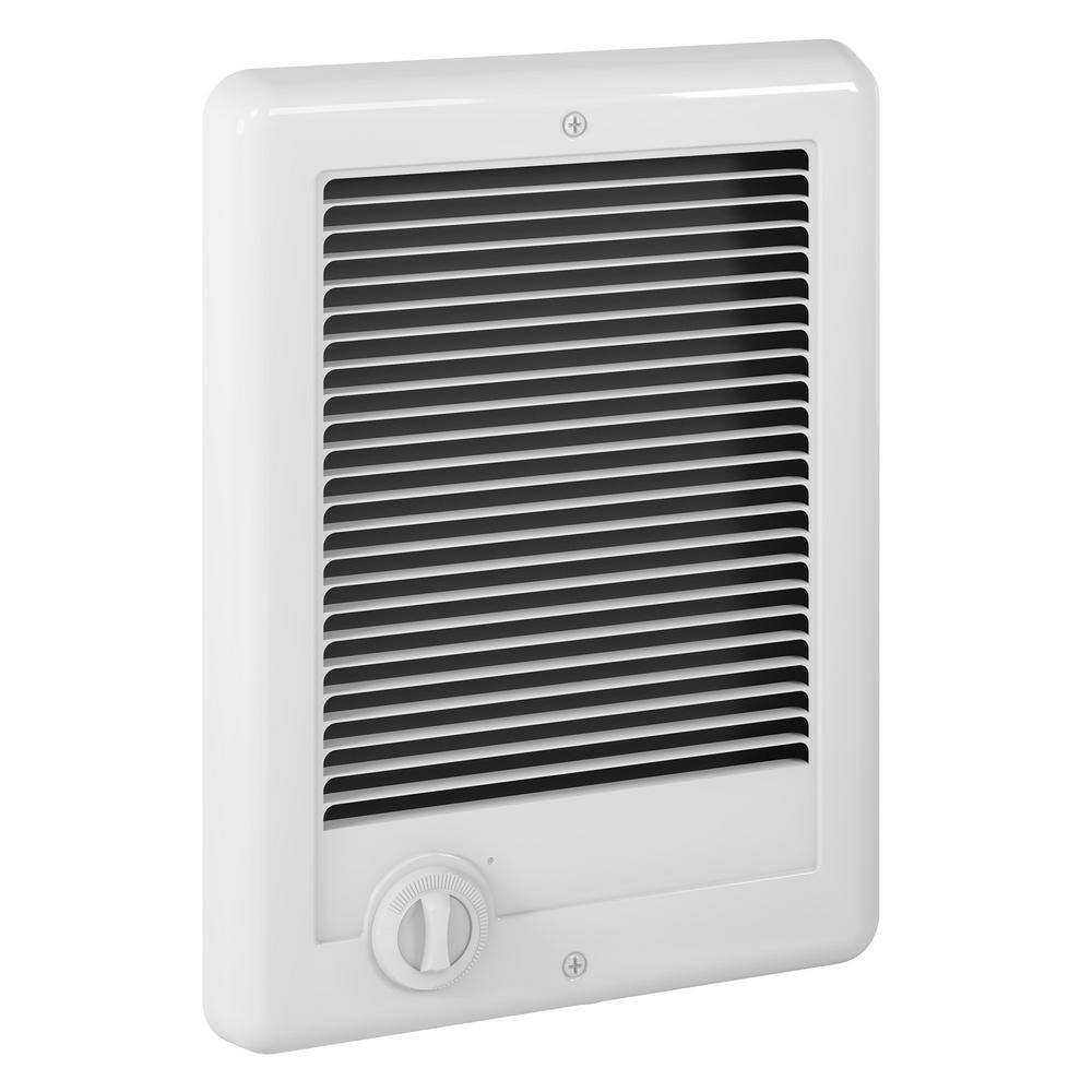 Cadet 240-volt 1000-watt Com-Pak In-wall Fan-forced Electric Heater in White with Thermostat CSC102TW