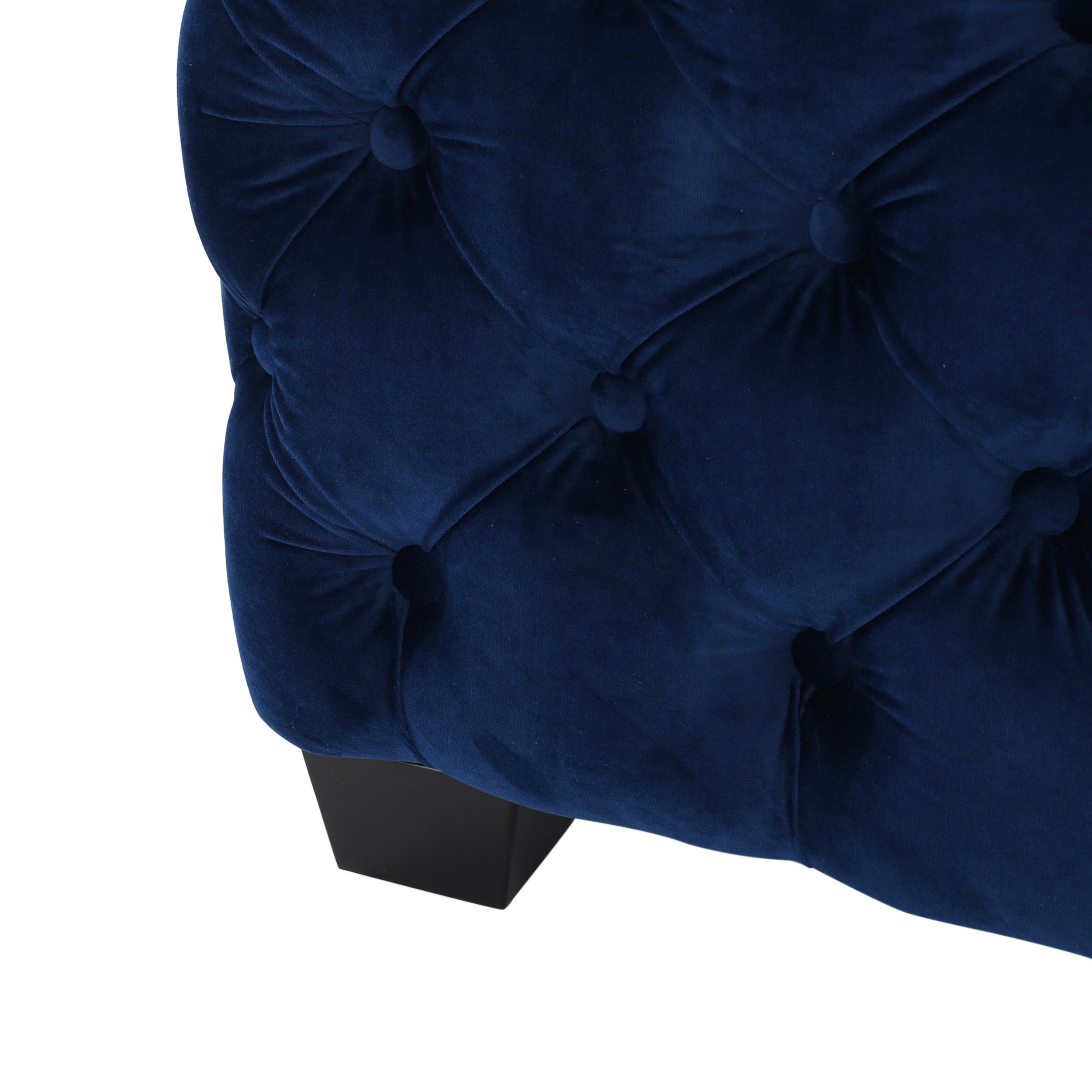 Provence Tufted New Velvet Fabric Ottoman Pouf