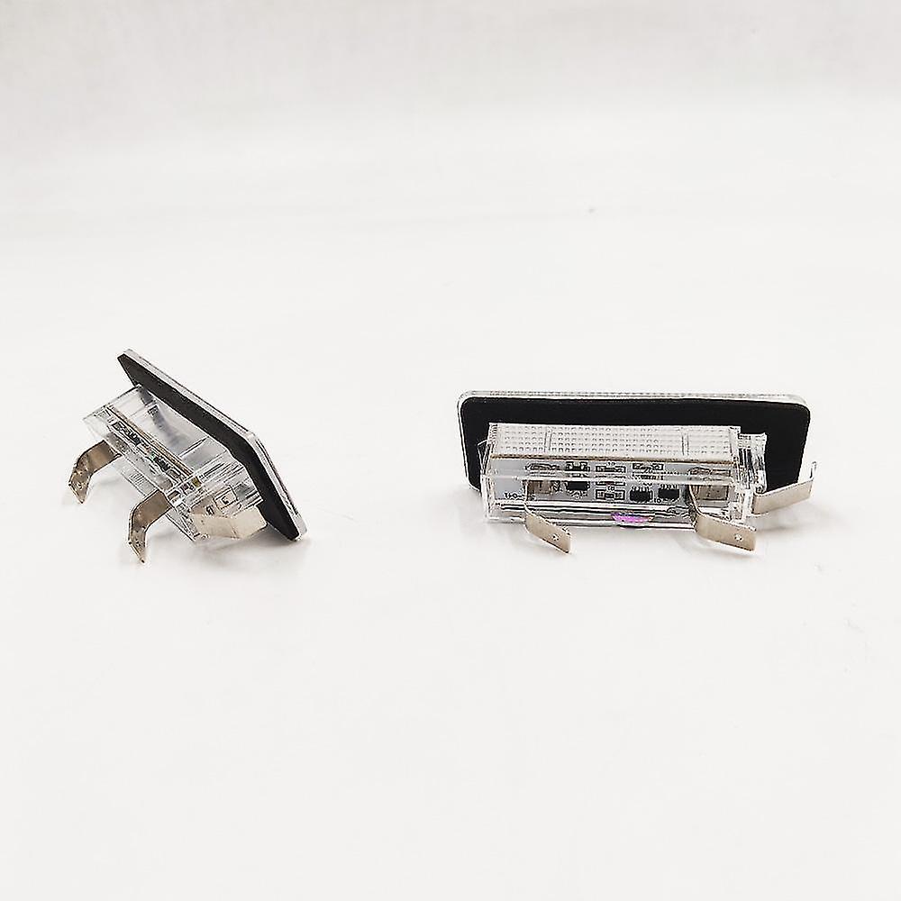 2pcs 18smd Led License Plate Number Light Lamp Error Free For Benz Smart Fortwo Coupe Convertible 450 451 W450 W453