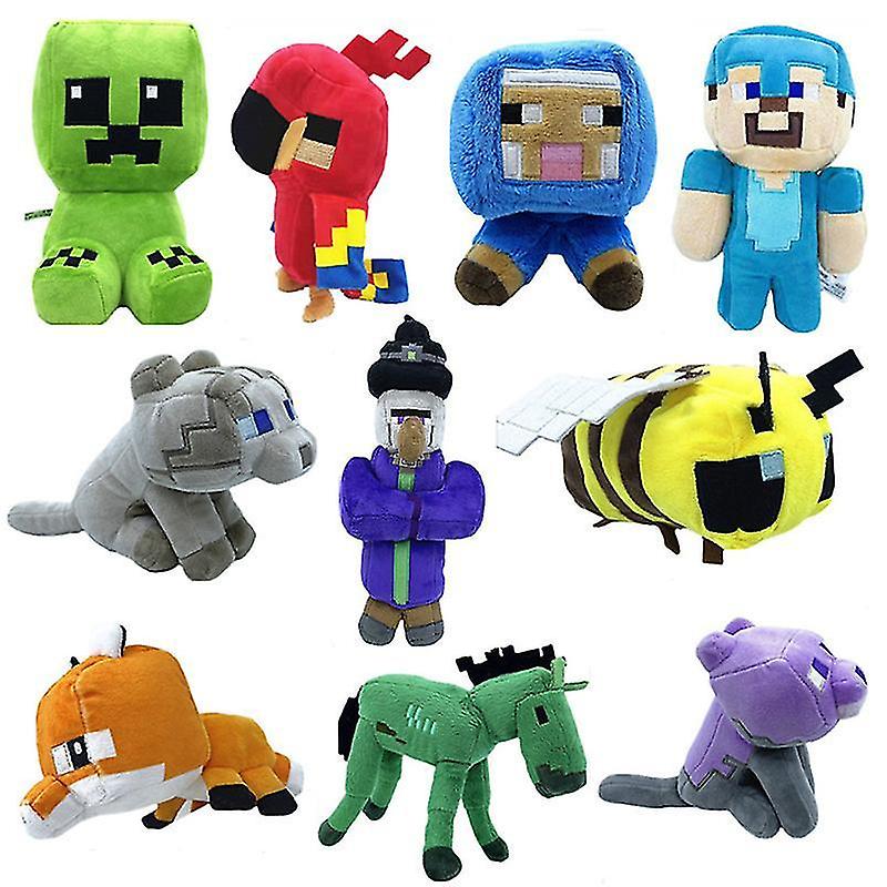 Minecraft New Plush Toy Doll Bunny Bee Dolphin Parrot Doll Birthday Gift Gift