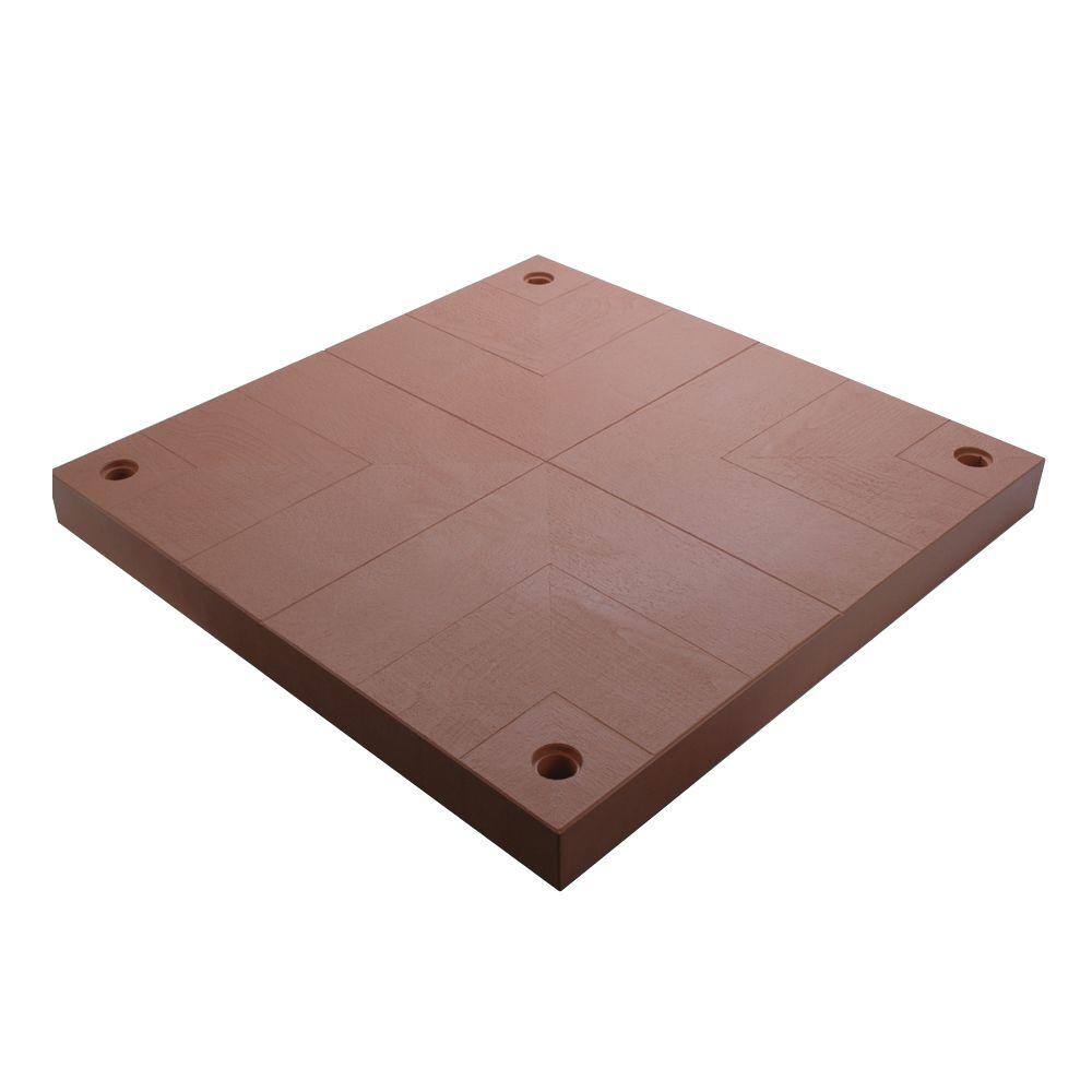 UDECX 40 in. x 40 in. Red Cedar Patio Deck Surface Pad RSPW31