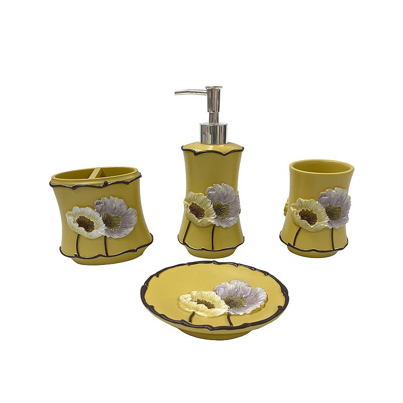 Popular Bath Poppy Fields 4-piece Bath Set