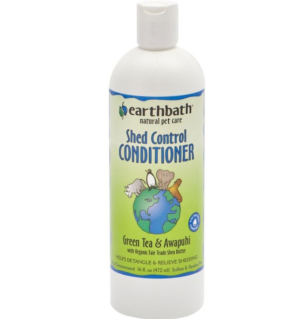 Earthbath Shed Control Green Tea and Awapuhi Conditioner， 16oz