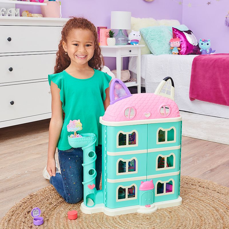 Spin Master DreamWorks Gabby's Dollhouse Purrfect Dollhouse with 2 Toy Figures and Accessories