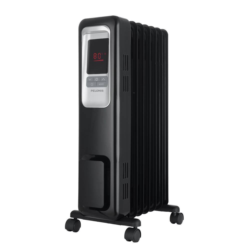 Pelonis 1500-Watt Digital Electric Oil-Filled Radiant Portable Space Heater HO-0280