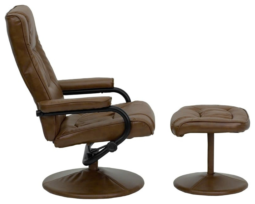Roseto FFIF79918 37 1/2 Inch Tall Metal Framed LeatherSoft   Recliner Chairs   by Buildcom  Houzz