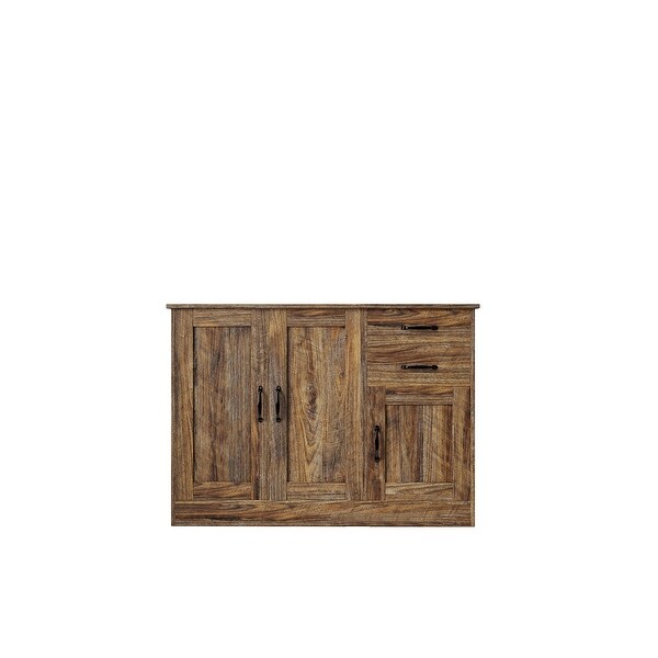 Wood Buffet Sideboard with 2 doorsand1 Storage and 2drawers