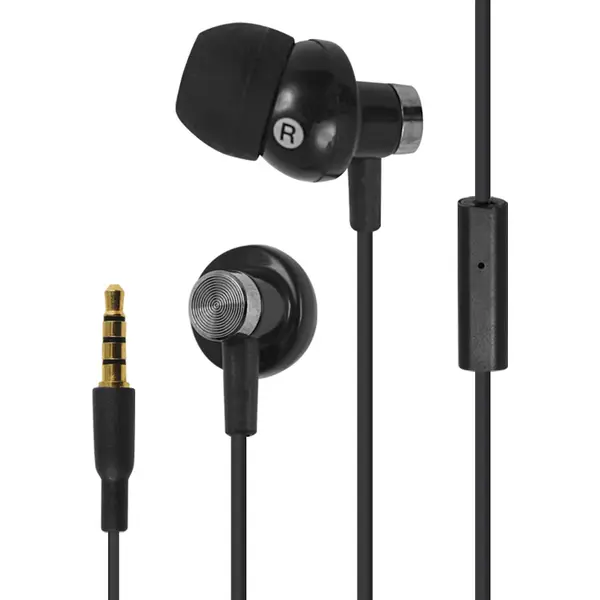 Lynco Black Handfree Stereo Earbuds