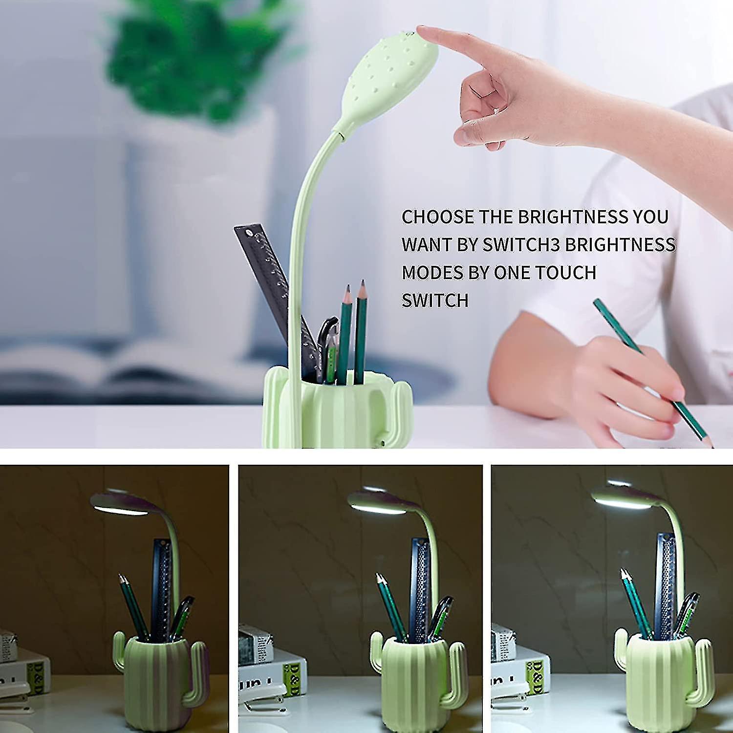 Cactus Table Lamp Foldable Learning Reading Lamp Led Eye Protection Lamp