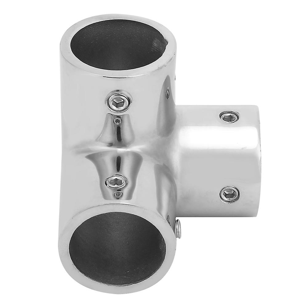 3-way Stainless Steel Corner Pipe Fitting Tube Connector Side Outlet Elbow 1 Inch