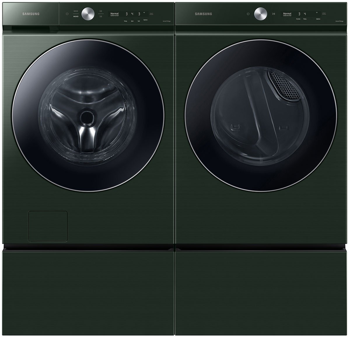  Bespoke 7.6 Cu. Ft. Forest Green Ultra Capacity Gas Dryer With AI Optimal Dry And Super Speed Dry