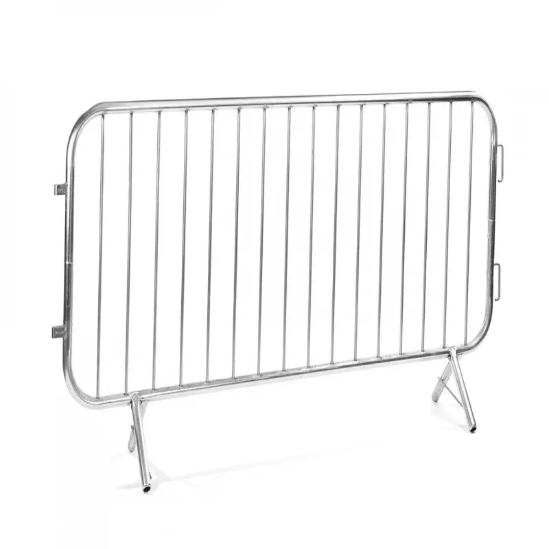 Factory supply heavy duty 8.5 ft green queue steel crowd control pedestrian wall barricades barrier