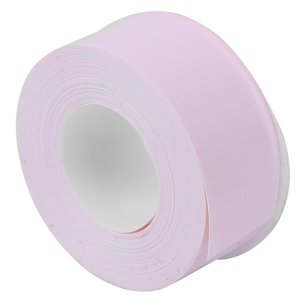 Label Tape Thermal Paper Fit For Labeling Machine Pink Base Black Letter