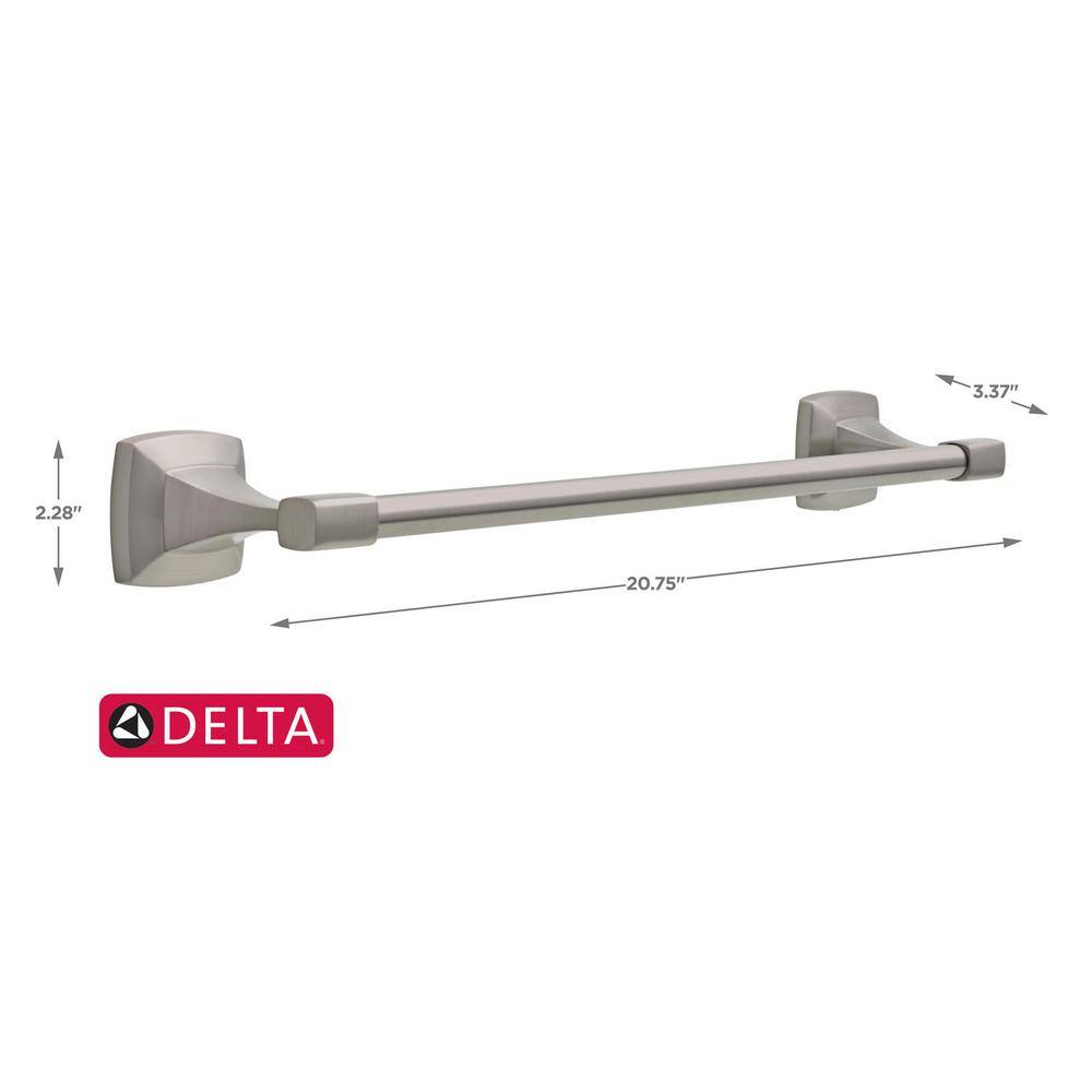 Delta Portwood 18 in. Towel Bar in SpotShield Brushed Nickel PWD18-BN