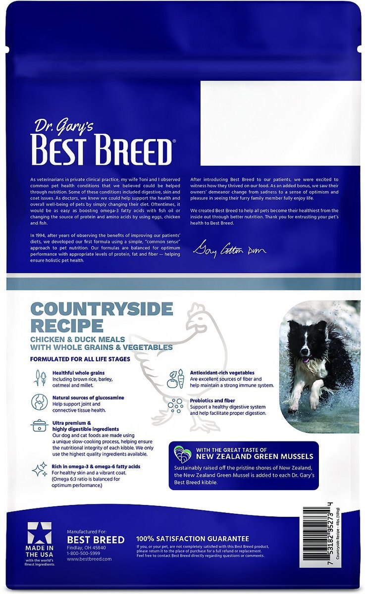 Dr. Gary's Best Breed Holistic Chicken with Vegetables and Herbs Dry Dog Food