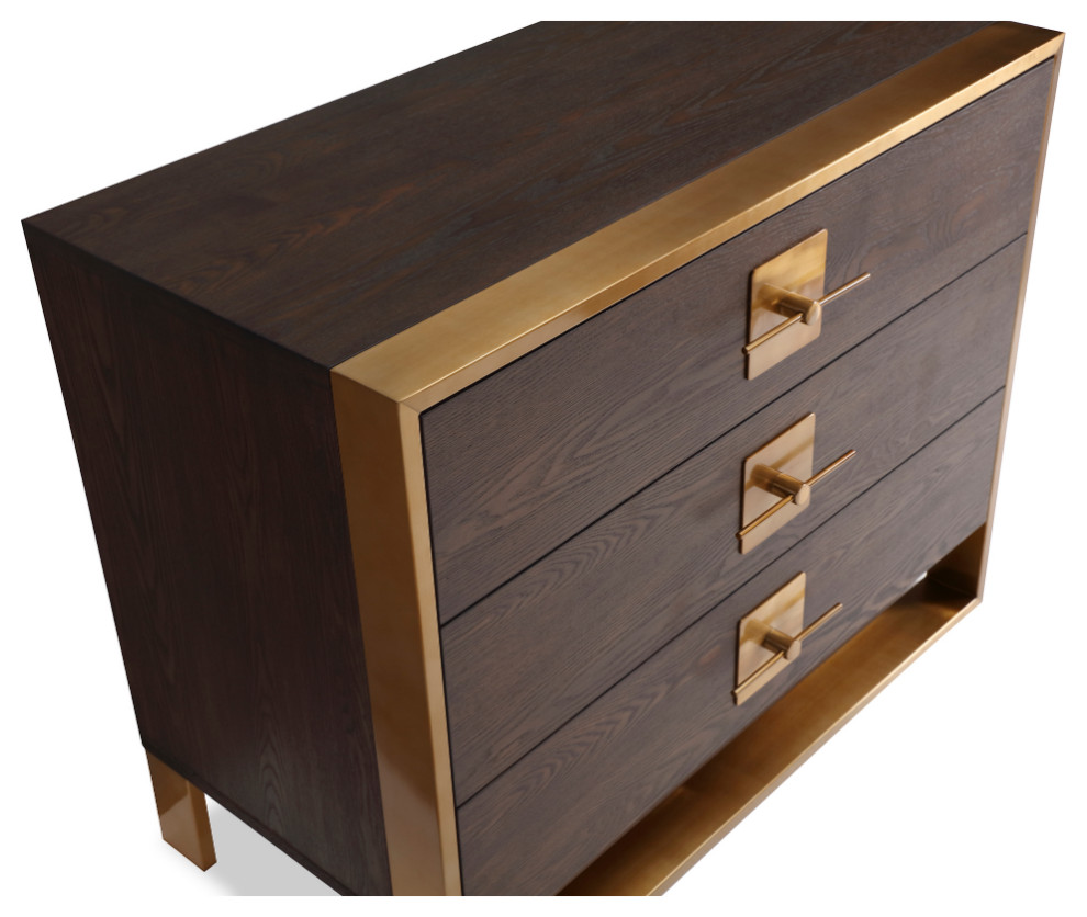 Brown Ash Chest of Drawer  Liang  ampEimil Ophir   Contemporary   Accent Chests And Cabinets   by Oroa   Distinctive Furniture  Houzz