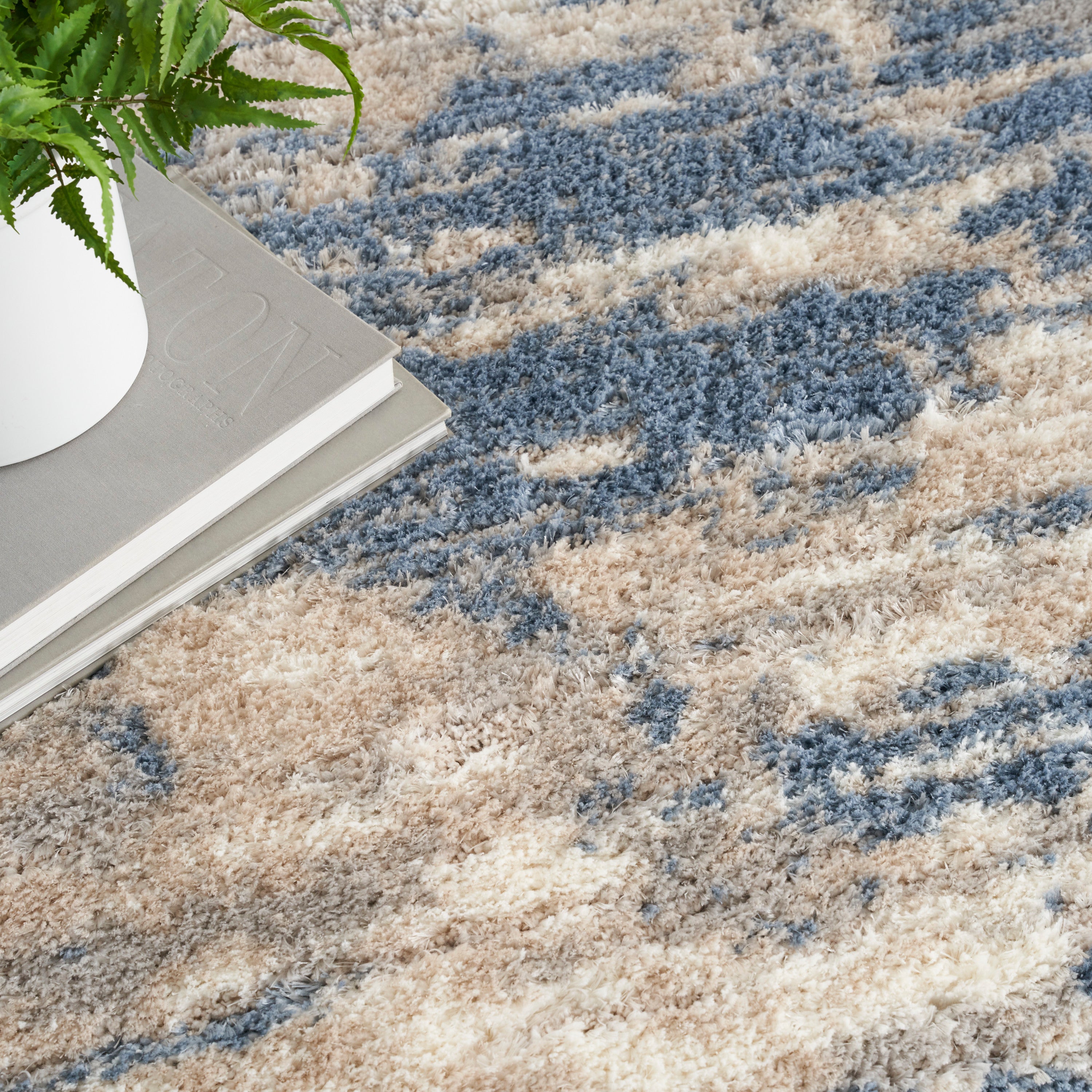 Dreamy Shag Light Blue/Grey Rug