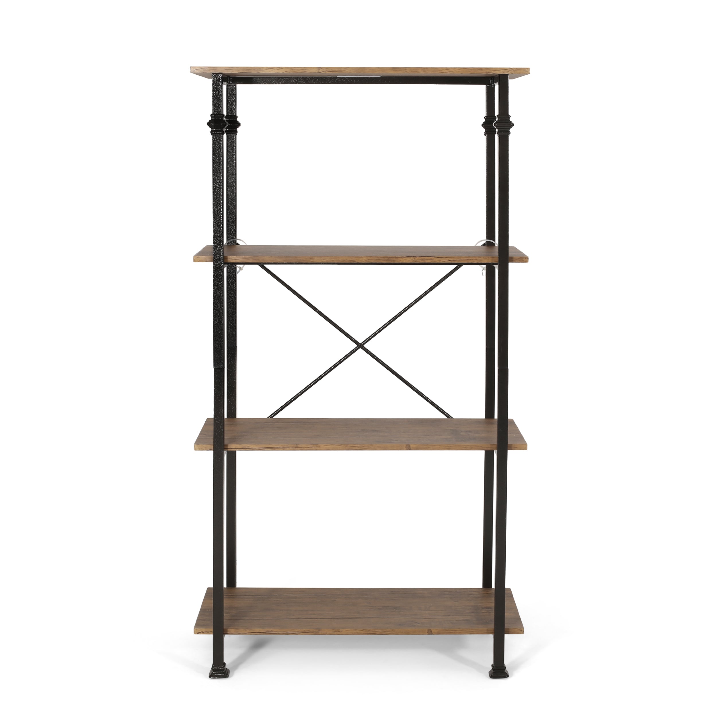 Gessling Modern Industrial 4 Shelf Etagere Bookcase