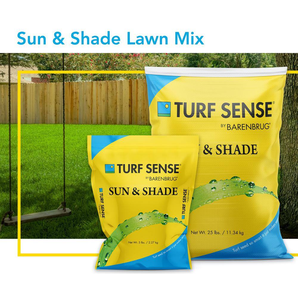 Barenbrug 5 lbs. 1600 sq. ft. Turf Sense Sun and Shade Mix Grass Seed 25619