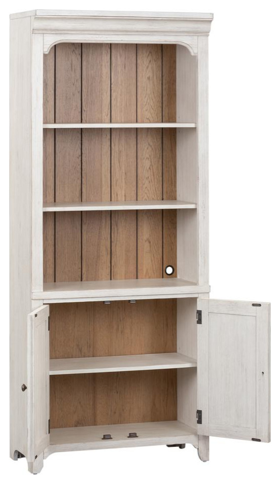 Farmhouse Reimagined Bookcase   Contemporary   Bookcases   by BisonOffice  Houzz