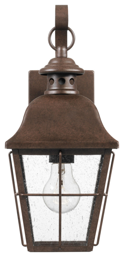 Roseto QZWS7718 Lea 1 Light 15 1/2 quotTall Outdoor Wall Sconce   Traditional   Outdoor Wall Lights And Sconces   by Buildcom  Houzz