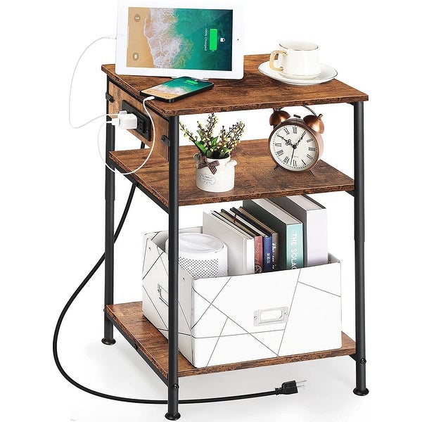 Nightstand with Charging Station