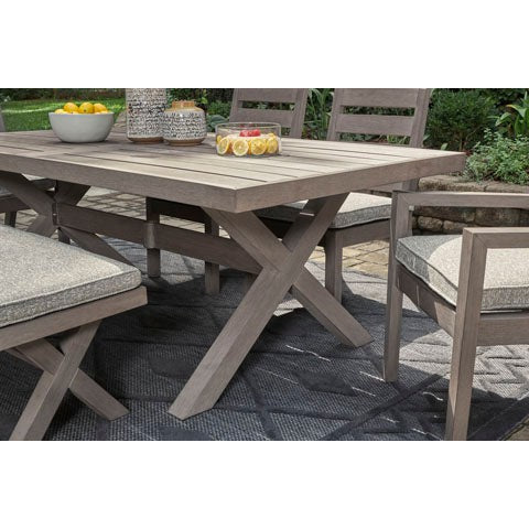 Poly Teak Taupe Outdoor Dining Sets