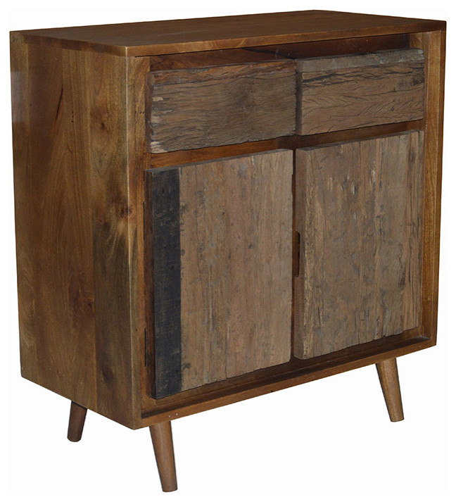 2 Door Cabinet  Recycled Wood   Midcentury   Accent Chests And Cabinets   by GwG Outlet  Houzz