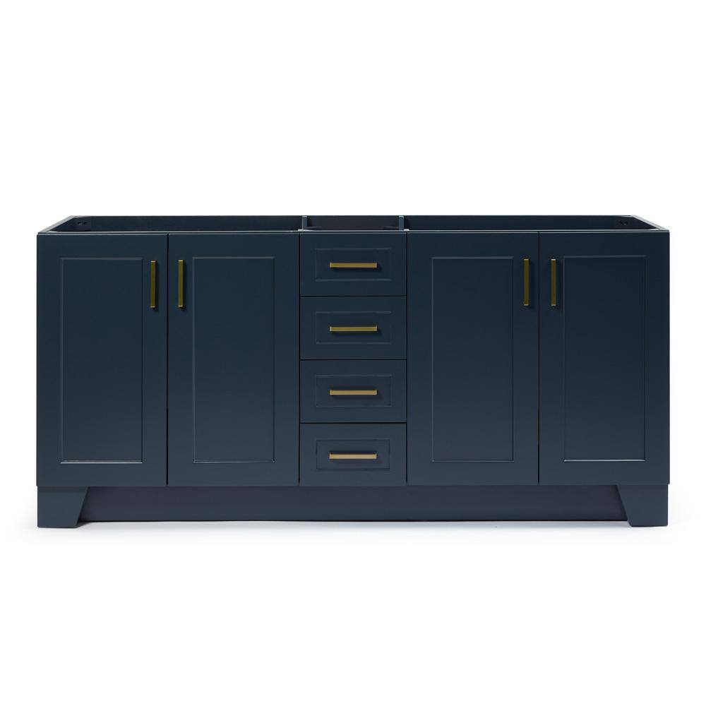 ARIEL Taylor 72 in. W Vanity Cabinet Only in Midnight Blue Q072D-BC-MNB