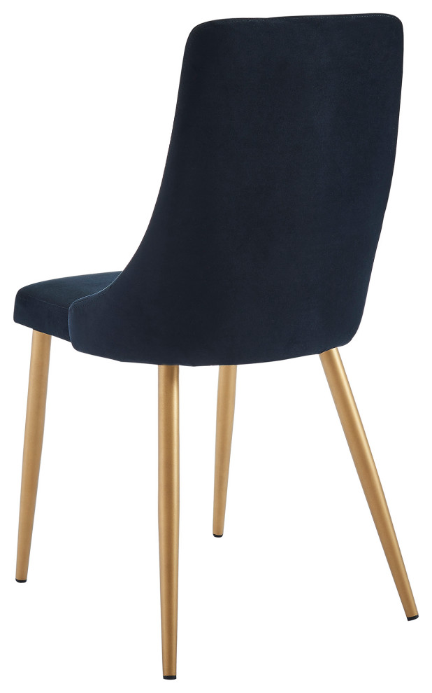 Set of 2 Mid Century Velvet Side Chair   Midcentury   Dining Chairs   by WHI  Houzz