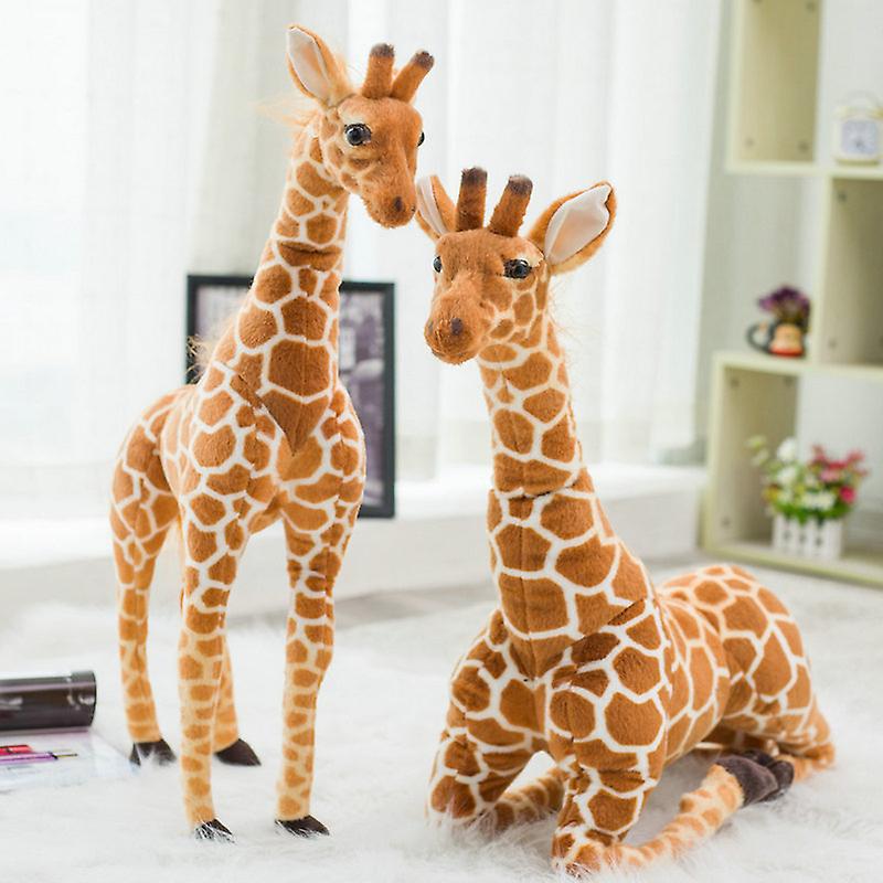 Born Pretty Giant Simulation Giraffe Plush Toy Doll Indoor Bar Lobby Room Decoration Ornaments Realistic Animal Photography Model Toy Gift