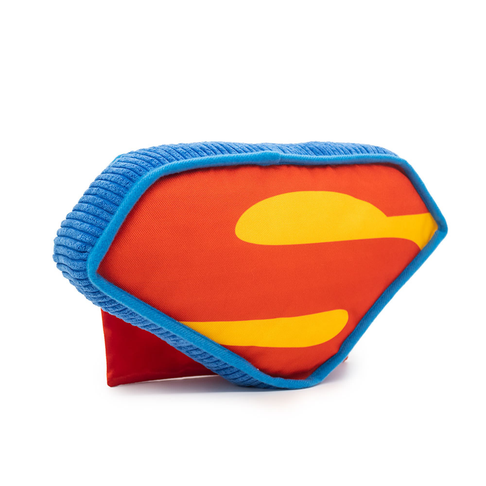 Buckle-Down DC Comics League of Super Pets Superman Krypto The Super Dog Logo with Cape Plush Squeaker Dog Toy， Large