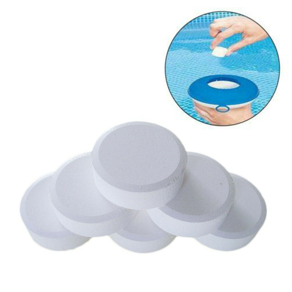 50pcs Multifunctional White Chlorine Tablets For Hot Tub Swimming Pool Spa Clean