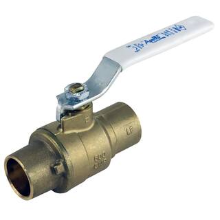 Apollo 34 in. x 34 in. Forged Brass Sweat x Sweat Full Port Solder Ball Valve 77FLF20401