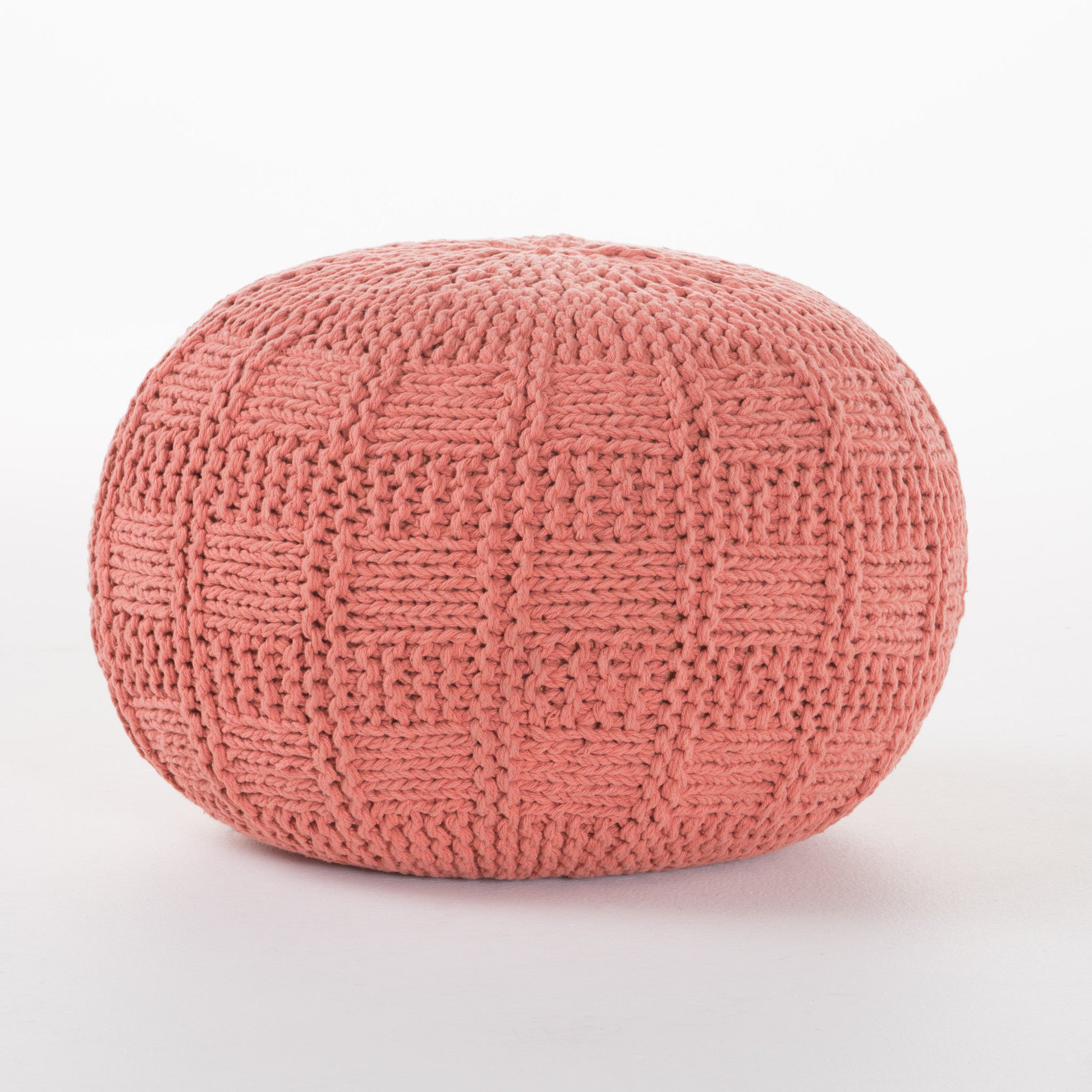 Valentine Handcrafted Modern Fabric Pouf