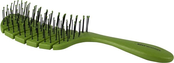 Bass Brushes The BIO-FLEX Pet Brush， Green